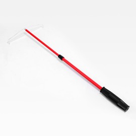 JIESITE Telescopic Roulette Acrylic Poker Chip Rake, Casino Grade Poker Chip Pusher Poker Chip Collector for Blackjack, Texas Hold'em (Red)