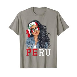 Peruvian Woman Products Flag Uniform Heritage Peru T-Shirt