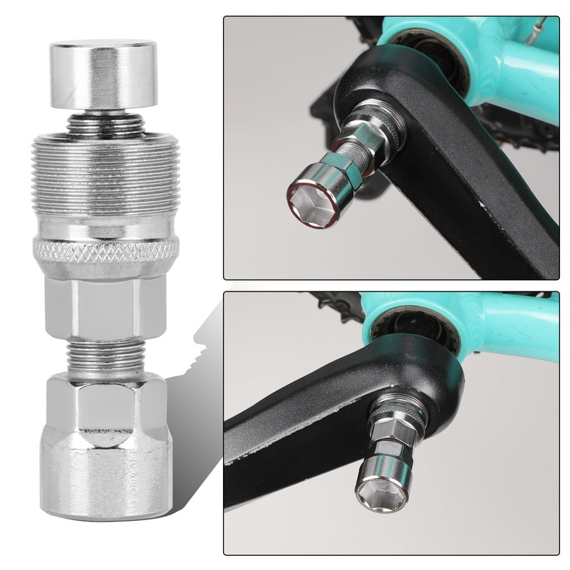 JUPSK Bike Crank Puller, Bicycle Crank Removal Tool Square Crankset