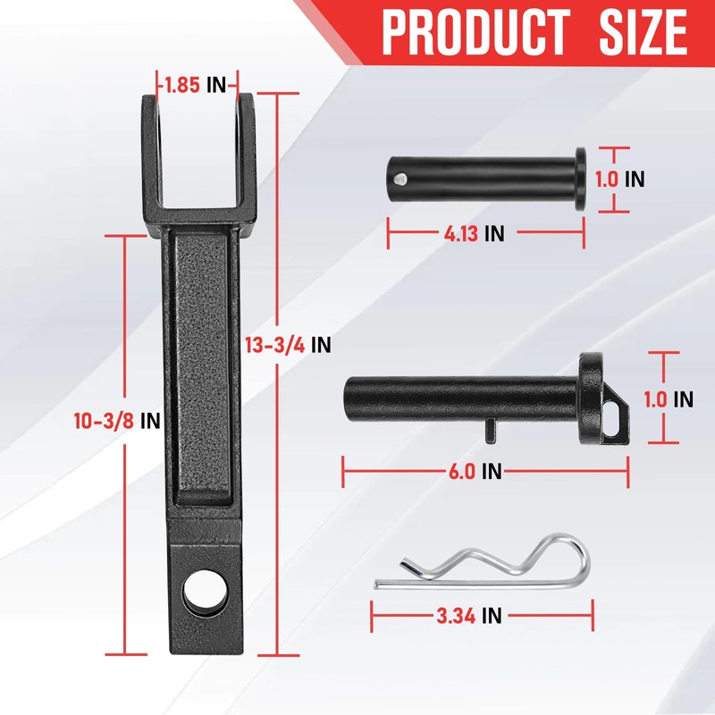 A20-6014 Single Tow Hook with Pull Pin (A65-6008) and Frame