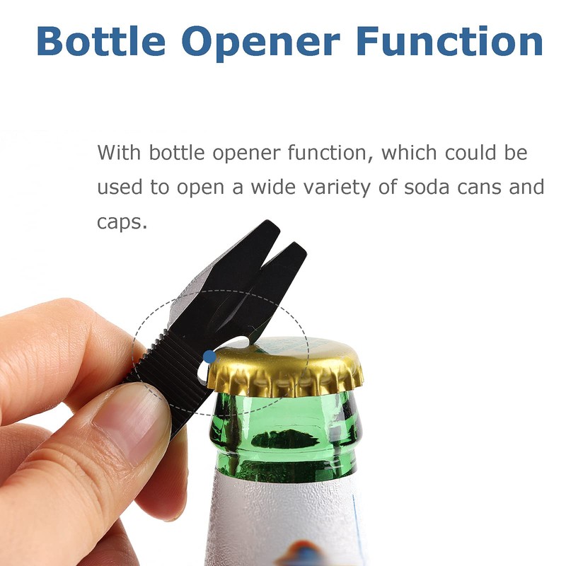 Hamans Titanium EDC Pry Bar with Nail Puller Bottle Opener