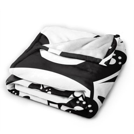 Cute Animal Panda Blanket Soft Comfy Flannel Throw Blankets Lightweight Warm Bed Throws Plush for Couch Sofa Camping Office Travel Home Bedroom Decor Girls Boys Teens Women Kids Gifts 60"X50"