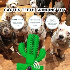 MANGOKKA Dog Chew Toy Cactus Shaped, Pet Cleaning Toy for Medium Large Dogs, Outdoor Dog Squeaky Toys for Aggressive Chewers Tough Toys Interactive, Puppy Christmas, Pet Supplies