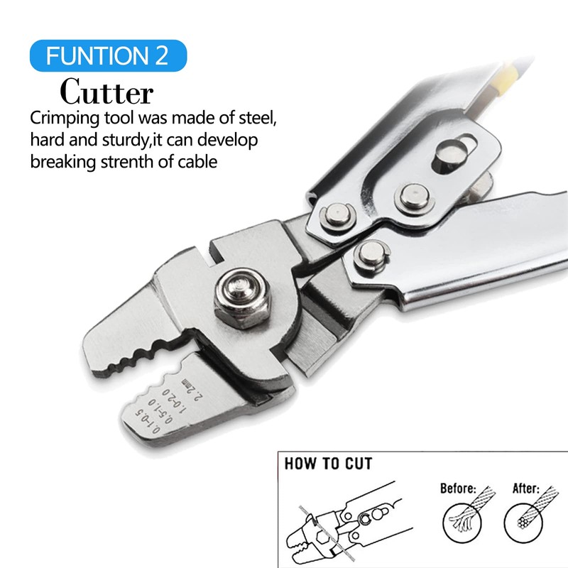 Turnbuckle Kit & Wire Rope Crimping Tool, 100ft Vinyl Coated