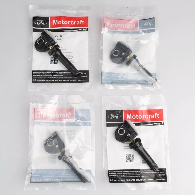 Motorcraft 4Pc Genuine TPMS-35 F2GZ-1A189-AB Tire Pressure Sensor For Ford