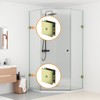 Bathlink Brushed Gold Glass Clamp for Bathroom, 2PCS Shower Glass