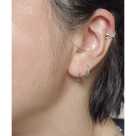 Vangobeauty HandcraftedSterling Silver Tribal Bali Woven Huggie Hoops Earrings Cartilage Hoop Earrings Ship Next Day