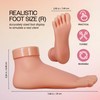 Beauticom® Flexible Movable Soft Silicone Foot Model for Nail Art