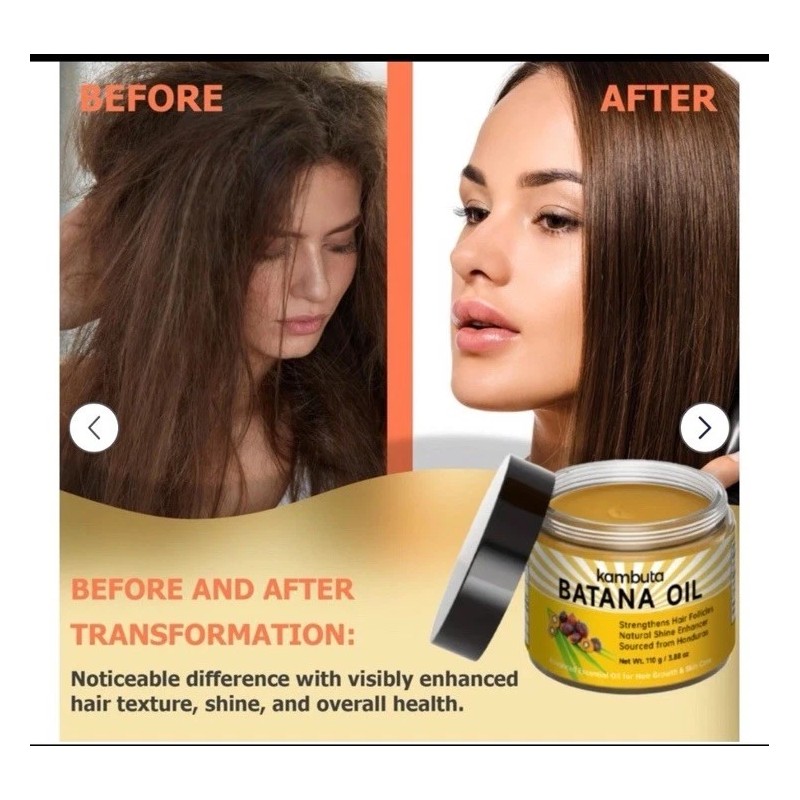 Kambuta BATANA OIL Strengthens Hair Follicles Natural Shine NWT