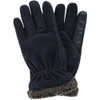 isotoner Men’s Recycled Microsuede and Berber Glove - A70188 (Black,