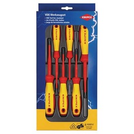 Knipex 90235 00 20 12 VO4 VDE Approved Fully Insulated Screwdriver Set (6 Piece)