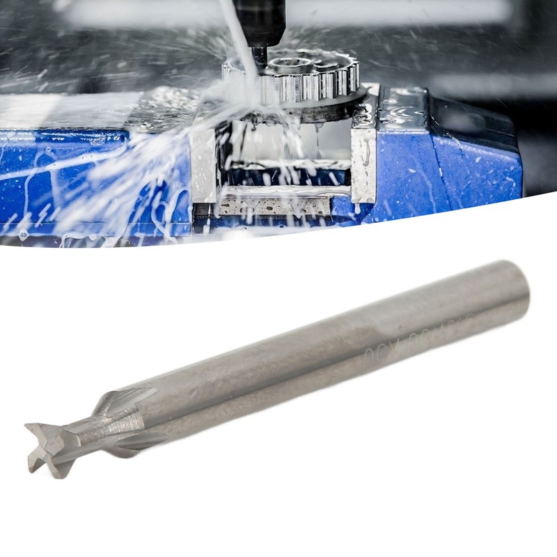 Dovetail End Mill Cutter High Hardness Alloy 5mm 4 Flutes