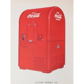 Coke Coca Cola Vending Machine Jacobs 143 Quality Metal Fridge Magnet 3x4 9886