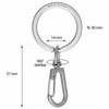 PAKADI Pack of 10 Carabiner Hooks with Key Ring in