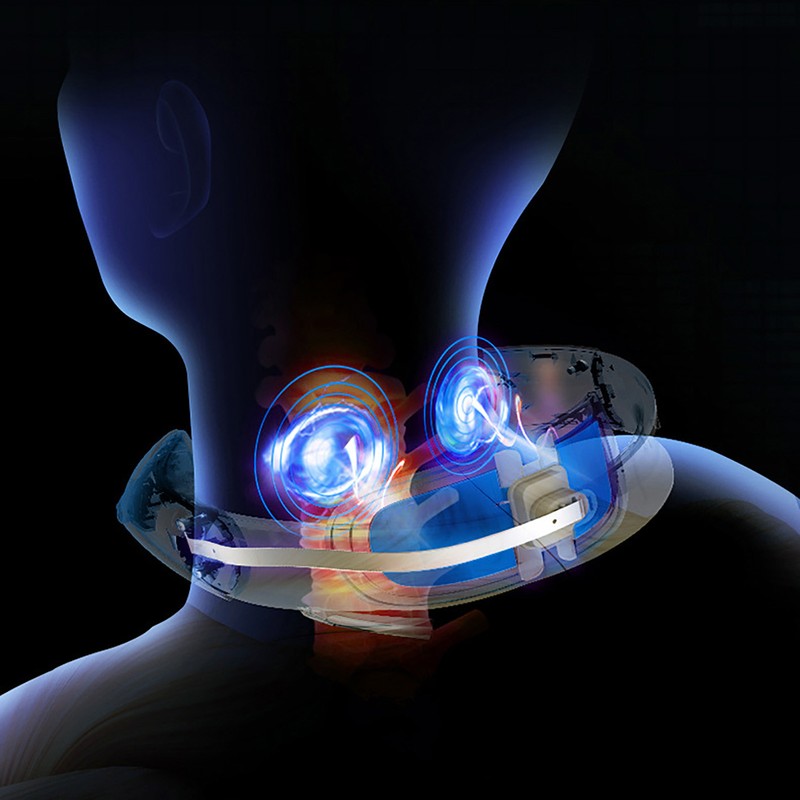 Pulse Neck Massager Electric Point Therapy Portable Hot Compress for