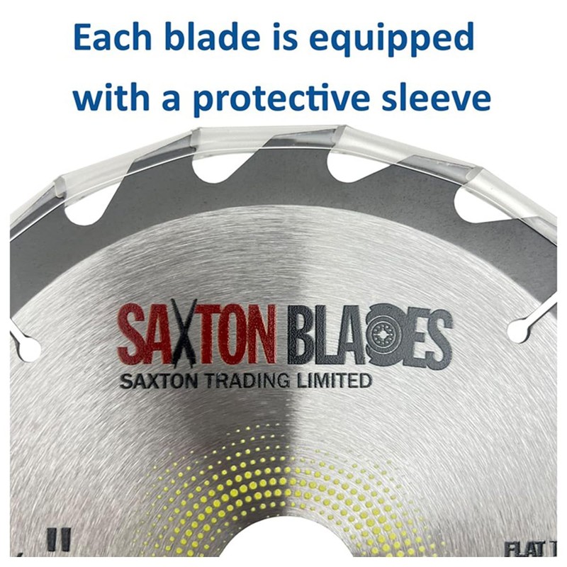 Saxton Flat Top TCT Circular Saw Blade 255mm x 28T