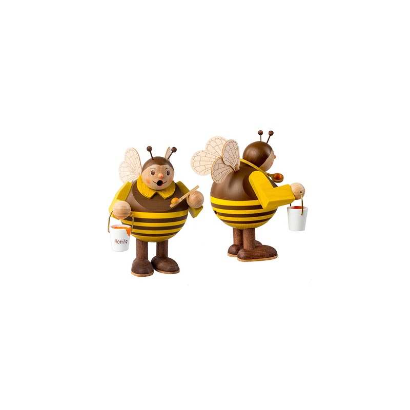 Richard Glässer Seiffen Incense Smoker Bee 15 cm High Original
