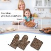 Samgula Leopard Print Oven Mitts and Pot Holders Sets Animal