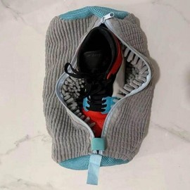 Effortless & Convenient Washing Machine Sneaker Wash Bag Gray