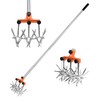 BARAYSTUS BARAYSTUS Rotary Cultivator Garden Rotary Tiller Adjustable Stainless Steel