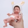 BABESIDE Miniature Reborn Baby Dolls Silicone Full Body - 6-Inch