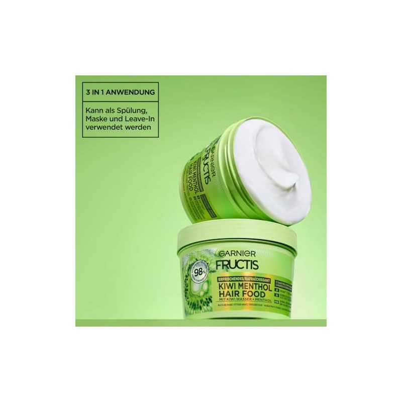 Garnier Fructis Refreshing Kiwi Menthol Hair Food, Multi-Use Hair Mask