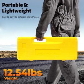 Hydraulic Rebar Cutter, 1/4" - 7/8" / 4 mm - 22mm Portable Hydraulic Rebar Cutter for Concrete Construction, Handheld Rebar Cutter with Box, Steel Bolt Chain Cutting tool (0.87 in|7/8)