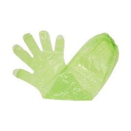 HME Single Game Cleaning Gloves (1 Pair) Disposable Shoulder-Length Field Dressing Gloves with Elastic Band for Game Processing, Cleaning & Gutting