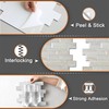 VAOVI Matte Marble Subway Tile Peel and Stick Backsplash for