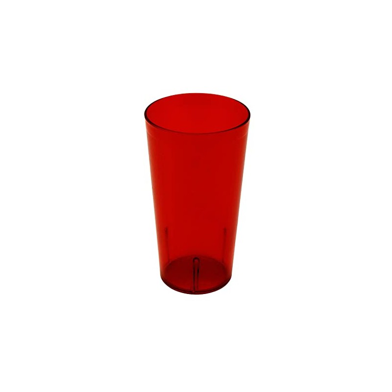 G.E.T. 6632-1-R Heavy-Duty Plastic Restaurant Tumblers, 32 Ounce, Red (Set