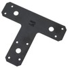 National Hardware N266-471 1161BC T Plates in Black finish,6" x