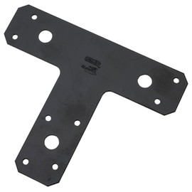 National Hardware N266-471 1161BC T Plates in Black finish,6" x 5", 1 Count