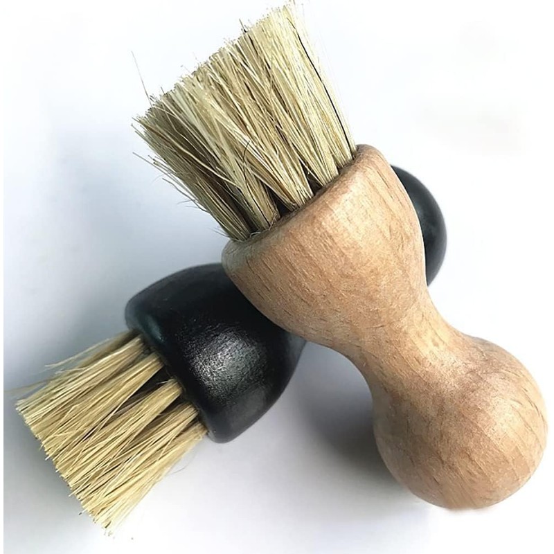 Wooden Shoe Brush Set, Buffing Brushes Suede Cleaning ，Natural and