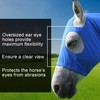 Horse Stretchy Head Hood with Zipper Full Face Neck Cover