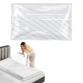 Plastic Protective Cover for Mattresses, Mattress Cover Plastic, Mattress Protector with Wide Zip, Waterproof and Tear-Resistant Storage Bag, for Moving, Storage, 100 x 180 cm