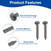 sourcing map 100Pcs Small Hardware Nails, 1 x 10mm Carbon