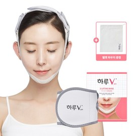 Haru V [Haru V] Lifting Band (+Free Pouch) / V-Line Double Chin Contouring Band Face Lifting / [하루V브이] 리프팅 밴드 (+파우치 증정) /브이라인 이중턱 윤곽밴드 얼굴리프팅