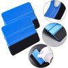 2Pcs Felt Edge Squeegee 4 Inch Car Vinyl Scraper Auto