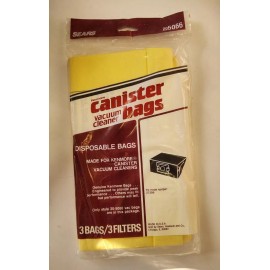 Kenmore 3 Pack of 205066 Kenmore Canister Vacuum Bags For Model # 27399