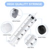 OFFCUP Large Syringe 250 ml, Plastic Syringe with Hose and