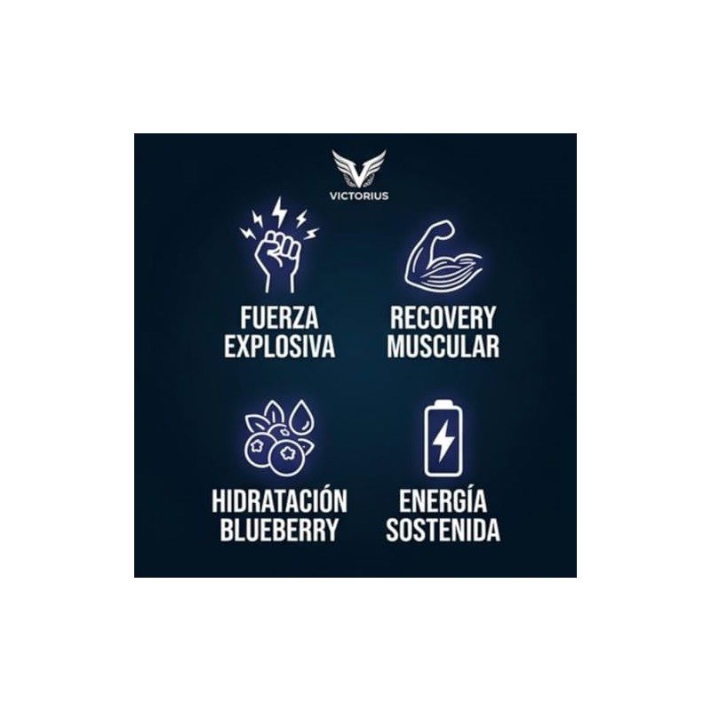Creatina Monohidratada Blueberry Polvo Estevia 6g Por Toma