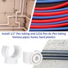 50 Pack 1/2 Inch PEX Clips, 16 mm Pipe Hangers