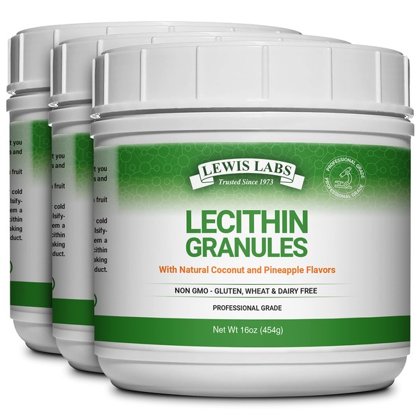 Lecithin Granules Supplement | Natural Soy Lecithin Powder is an Excellent Source of Phosphatidyl Choline | Lactation Support, Immune Function & Support Brain Health, 16 oz
