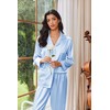 Ekouaer Womens Pajama Sets Satin Silk Pjs Classic Button Down