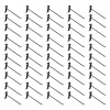 100 PC 8" Gloss Black Grid Wall Metal Hooks Display