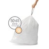 simplehuman Code Q Custom Fit Drawstring Trash Bags in Dispenser