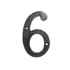 UAP House Numbers - 4 Inch Black Iron Door Numbers