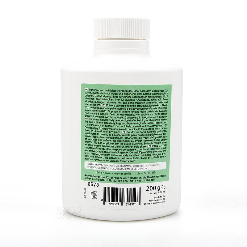 dambiro Fragranza Reale Classico Body Powder Talcum 200 g