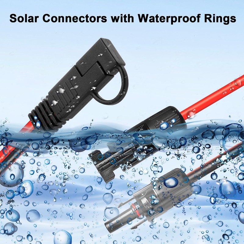 XRDS -RF 10AWG SAE to Solar Panel Connector Cable 3FT