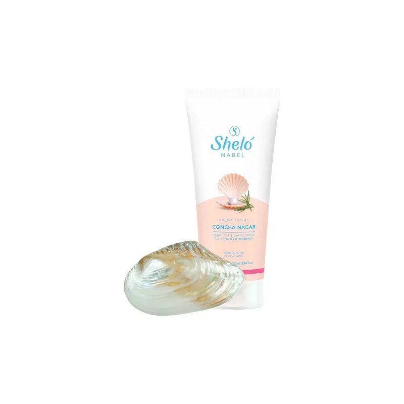 Crema Aclarante Facial Concha Nácar Jabón Leche Burra Sheló Nabel